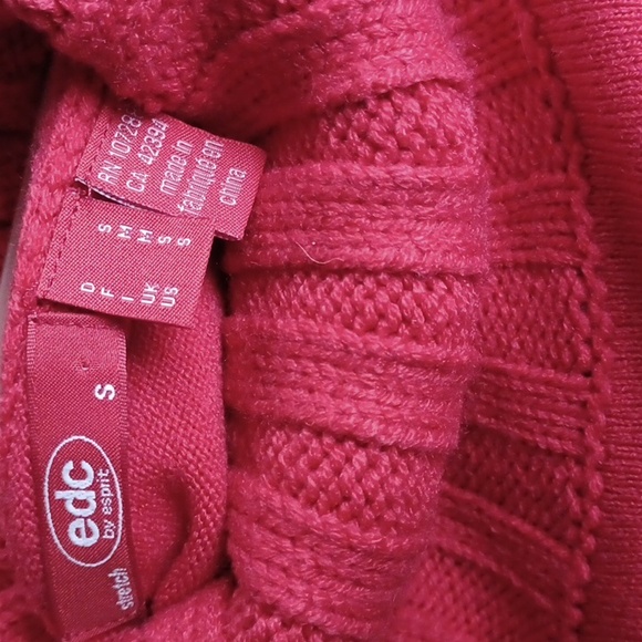 EDC By Esprit Mixed Knit Turtleneck Sweater NEW- Sz. Sm - Picture 4 of 11